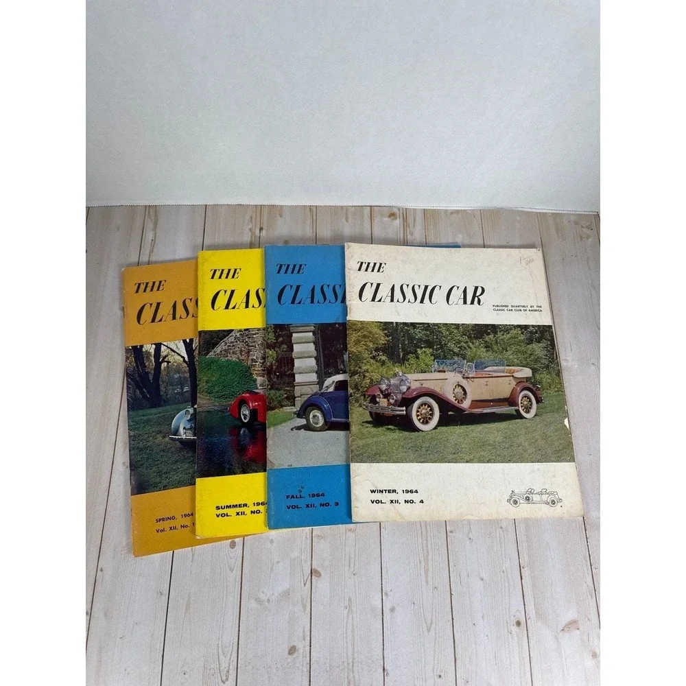 The Classic Car 1964 Full Year Set Vol XII Quarterly Magazines Auto History